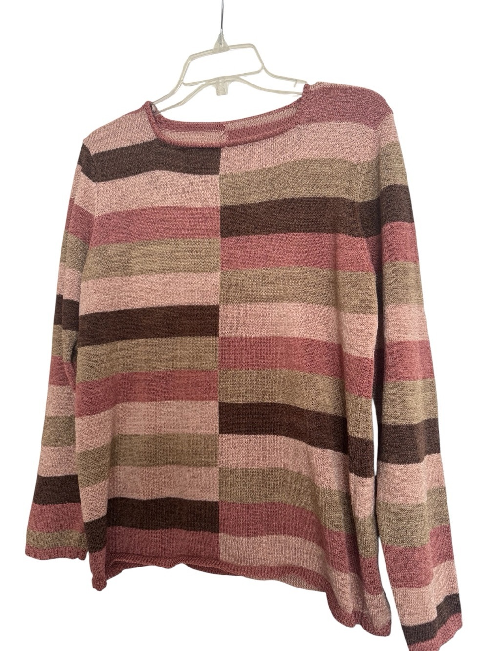 Women’s Multi color Striped Long Sleeve Knit Top